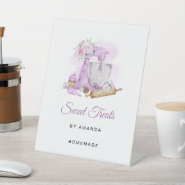 Expositor En L Dulces tratamientos panadería morada