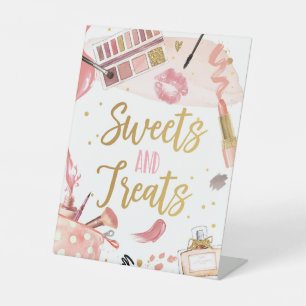 Expositor En L Dulces y Tratamientos Spa Fiesta Maquillaje Glamou