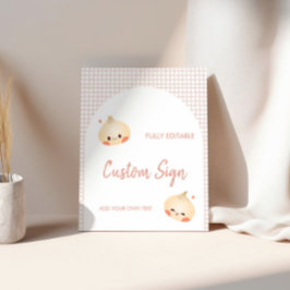 Expositor En L Dumpling Rótulo de cumpleaños, Dim Sum Cumpleaños