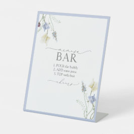 Expositor En L Duste Blue Wildflower Bridal Shower Mimosa Bar