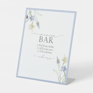 Expositor En L Duste Blue Wildflower Bridal Shower Mimosa Bar