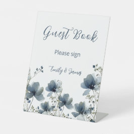 Expositor En L Dusty Blue Botanical Wedding