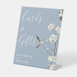 Expositor En L Dusty Blue Chinoiserie Tarjetas Y Bodas De Regalos