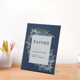 Expositor En L Dusty Blue Navy Champagne Boda de Marfil