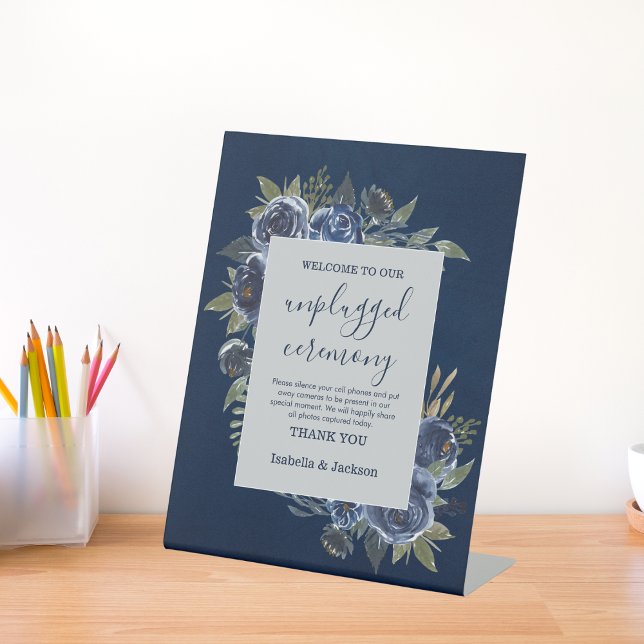 Expositor En L Dusty Blue Navy Champagne Boda de Marfil (Dusty Blue Navy Champagne Ivory Wedding Supplies)