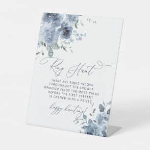 Expositor En L Dusty Blue Ring Hunt Bridal Shower Game