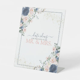 Expositor En L Dusty Blue Rubor Pink Gold Ideas