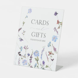 Expositor En L Dusty Blue Wildflower Bridal Shower Gift