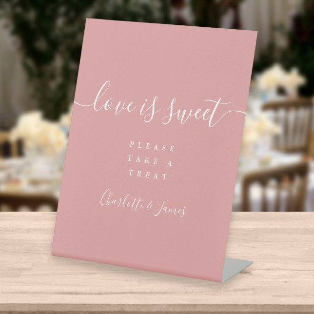 Expositor En L Dusty Rose Firma Favor Amor Es Dulce (Subido por el creador)