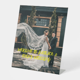 Expositor En L Easel Boda personalizado