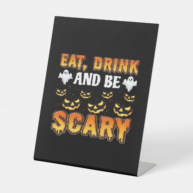 Expositor En L Eat Drink And Be Scary Funny Halloween Essential (Anverso)