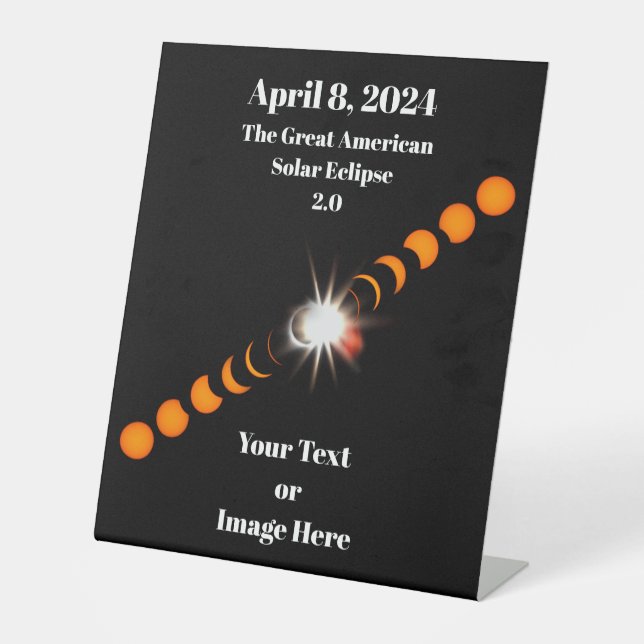 Expositor En L Eclipse solar total de 2024 (Anverso)