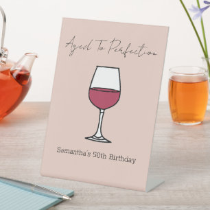 Expositor En L Edad A Perfection Wine 50 cumpleaños