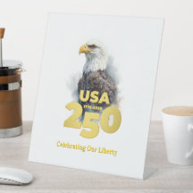 EE. UU. 250: Águila Calva al Acuarela & Oro