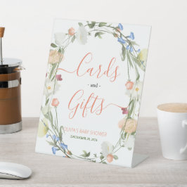 Expositor En L El amor en la flor de flores silvestres y el Rótul