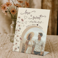 El amor es dulce Boho flores silvestres y boda de 