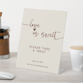 Expositor En L El amor es dulce por favor toma un regalo Boho