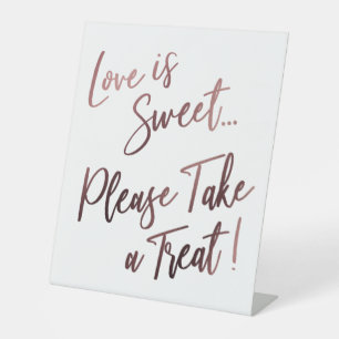 Expositor En L El amor es dulce, por favor toma un regalo Simple