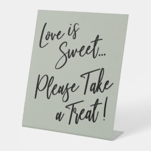Expositor En L El amor es dulce, por favor toma un regalo Verde s