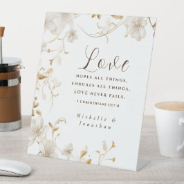 Expositor En L El amor floral blanco tan nunca falla en la Boda d