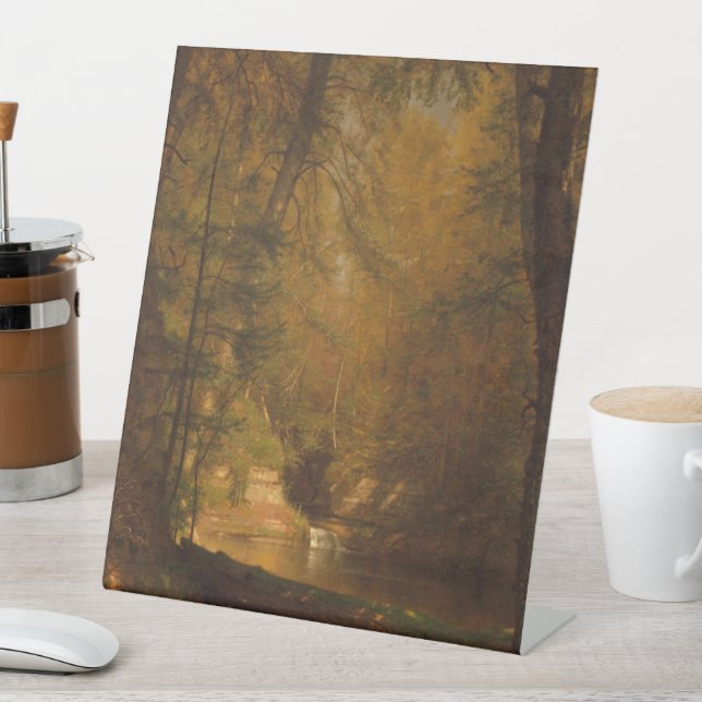 Expositor En L El arte de la piscina de truchas (1870) - Rótulo p (In Situ)