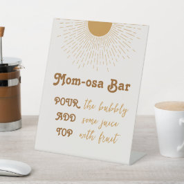 Expositor En L El Bar Baby Shower De Mimosa Aquí Viene El Hijo