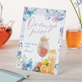 Expositor En L El bebé está preparando jugo de Naranja de Baby Sh