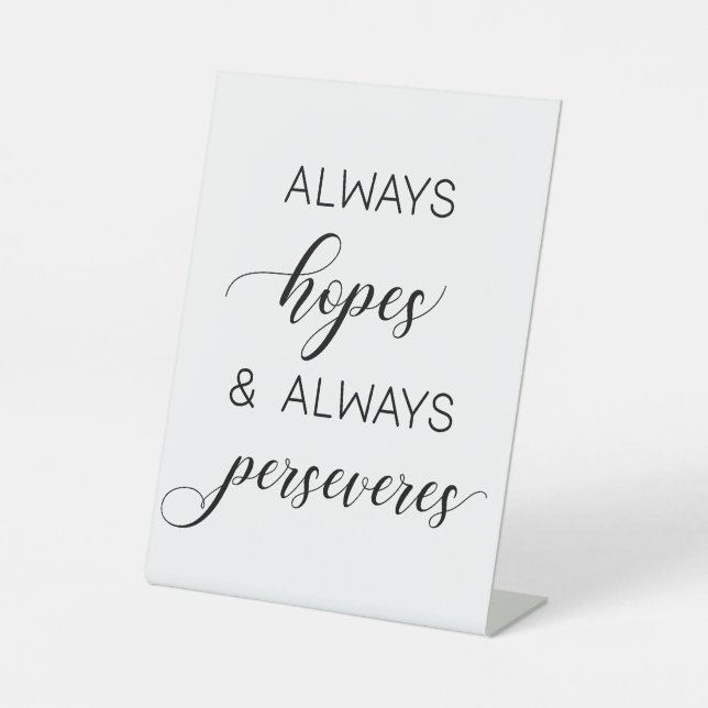 Expositor En L El boda '1 Corinthians 13' siempre espera (Anverso)