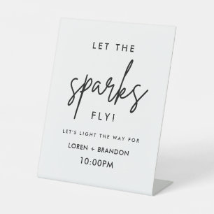 Expositor En L El Boda moderno Sparkler despide
