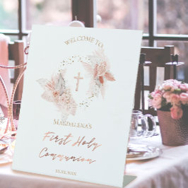 Expositor En L El boho de la primera comunión florece en el Rótul