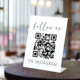 Expositor En L El código QR minimalista nos sigue en Instagram