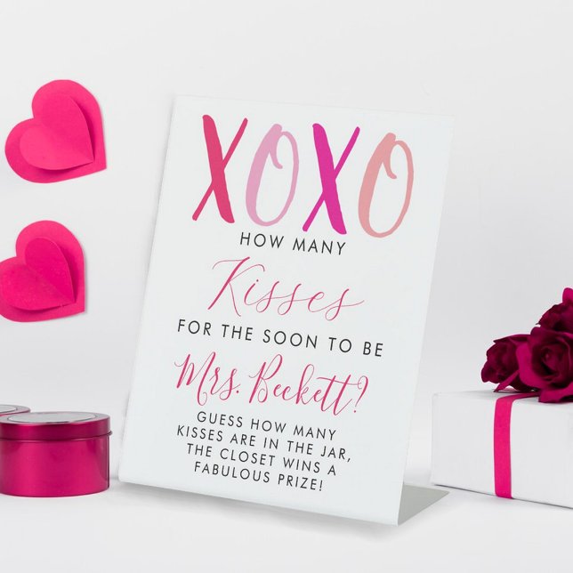 Expositor En L El día de San Valentín Bridal Shower: ¿Cuántos bes (Subido por el creador)