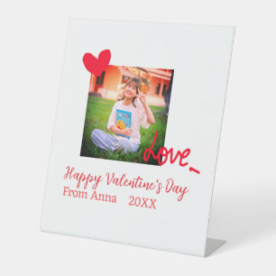 Expositor En L El día de San Valentín feliz amor al corazón rojo