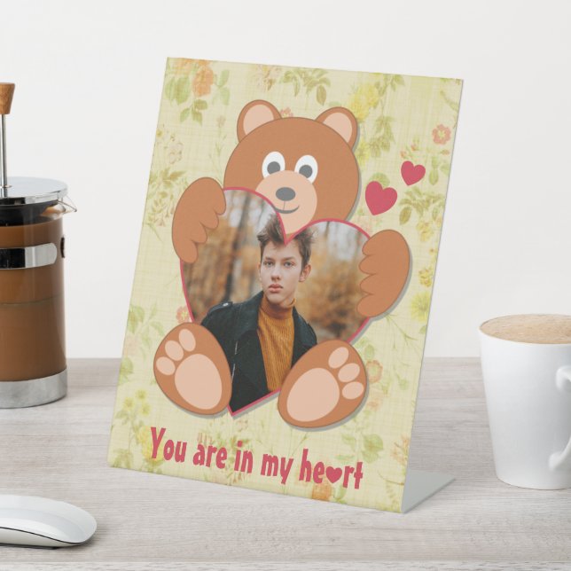 Expositor En L El día de San Valentín fotográfico de Teddy Bear c (In Situ)