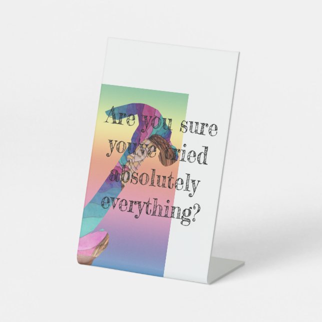 Expositor En L El estímulo de la inspiración sigue intentando (Anverso)