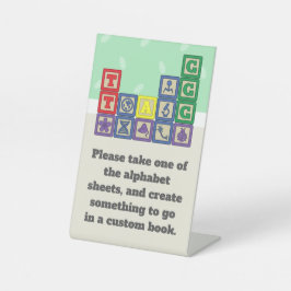 Expositor En L El futuro biólogo bloquea el Rótulo peatonal