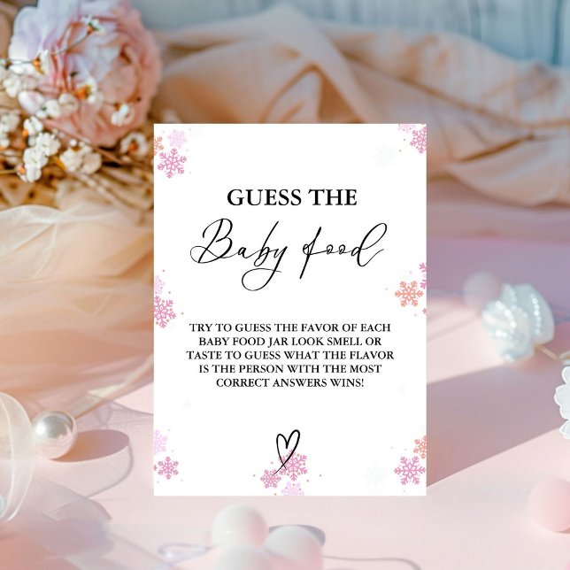 Expositor En L El Invierno Adivina El Juego De Baby Shower De La  (Subido por el creador)