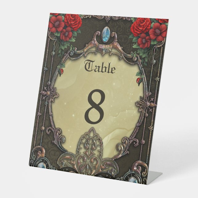 Expositor En L El marco ostenta un diseño opulento (Anverso)