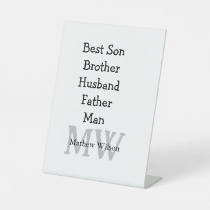 Expositor En L El mejor hombre hijo marido papá cita el texto del