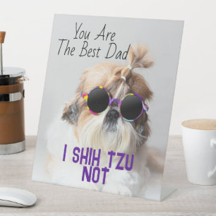 Expositor En L El mejor papá Shih Tzu No es una linda foto de per
