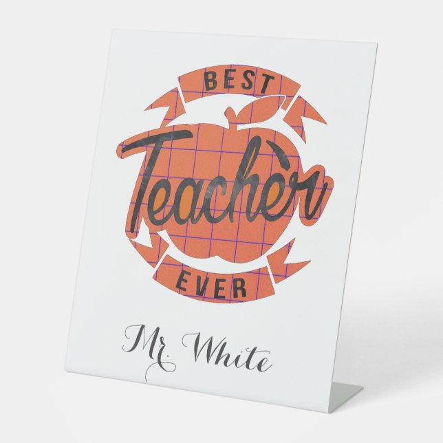 Expositor En L El mejor profesor siempre presente personalizado (Anverso)