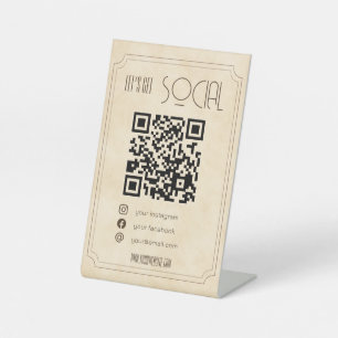 Expositor En L El negocio del código QR de la escoba de la vendim