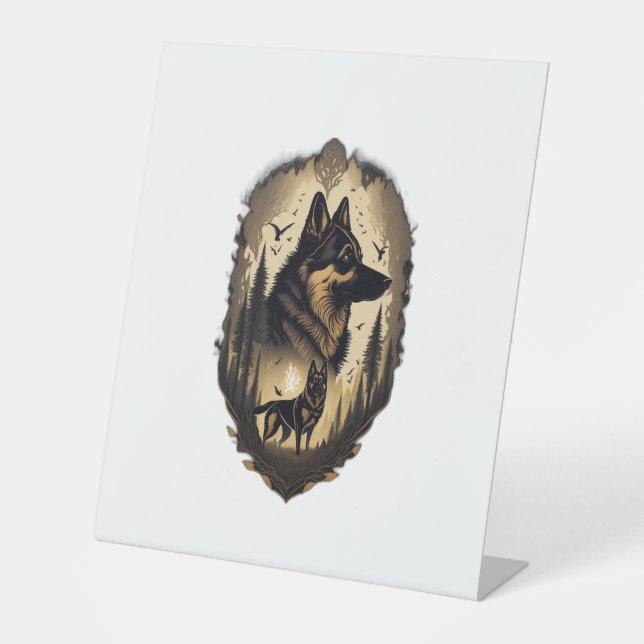 Expositor En L El Pastor Alemán 005 (Anverso)