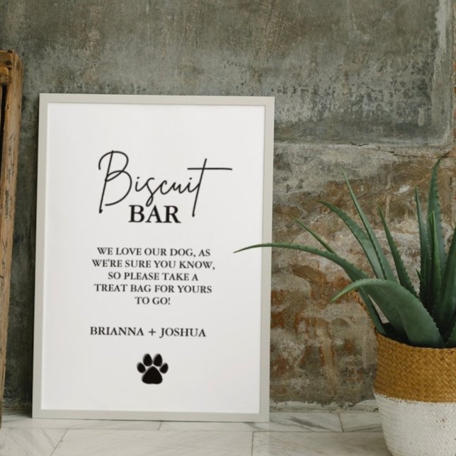 Expositor En L El perro boda moderno trata la barra de galletas d (Subido por el creador)