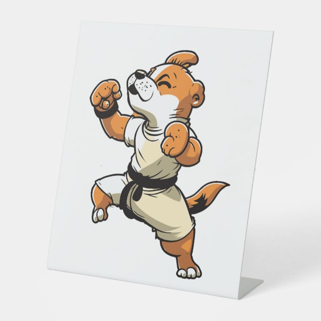 Expositor En L El perro sabe que Karate se transformó (Anverso)