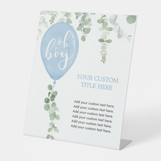 Expositor En L El personalizado de los globos azules de la vegeta (Anverso)