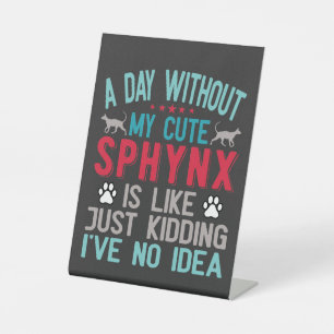 Expositor En L El propietario canadiense de Sfinx Sairless Sphynx