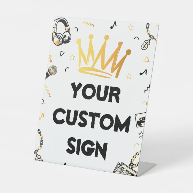 Expositor En L El Rótulo personalizado Y Fiesta, El Grande (Anverso)