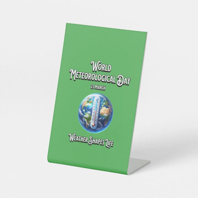 Expositor En L El Tiempo Forma La Vida. Día Meteorológico Mundial (Anverso)