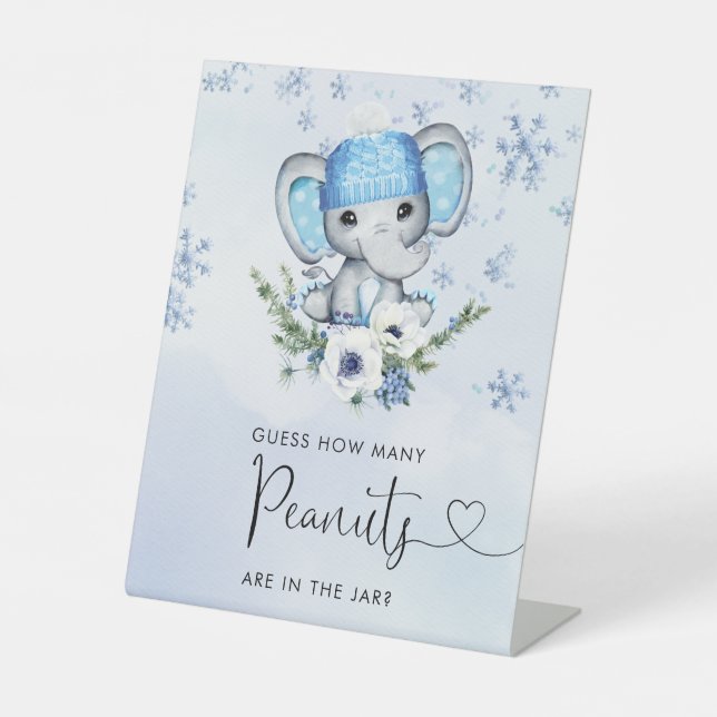 Expositor En L Elefante azul Cuántos cacahuetes hay en el frasco (Anverso)
